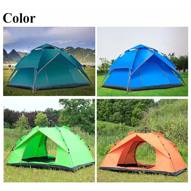 Customized Family 2/3/4/6/8 Person Camping Double Layers Waterproof Tent Automatic Pop Up Outdoor Family Bivy Hiking Shelter Instant Setup Portable Fully Automa